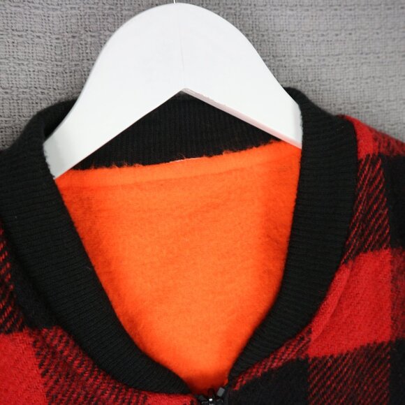 Codet Canada Red Flannel Thick Reversible Vest Vintage - Picture 5 of 8